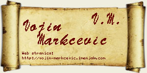 Vojin Markčević vizit kartica